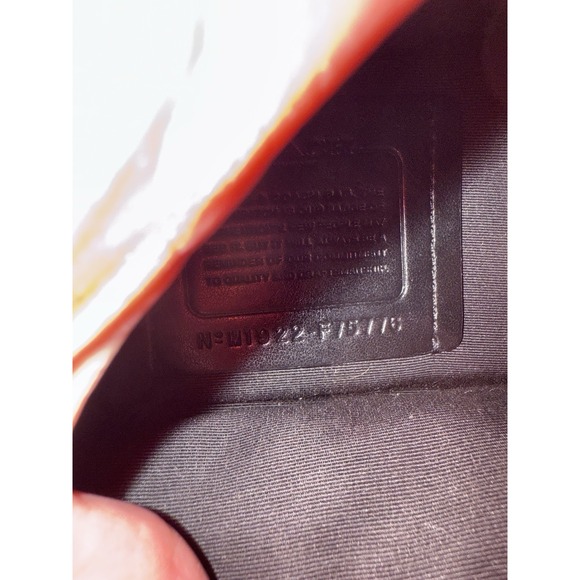 COACH Belt bag Terrain F75776 Black Leather Mesh Back Classic - Picture 10 of 10